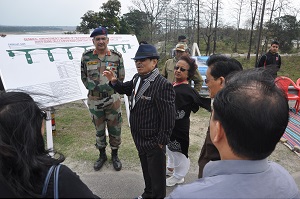 The Governor of Arunachal Pradesh Shri JP Rajkhowa  visited  Siang Bridge along with officials at Pasighat in East Siang District on 2nd March 2016.